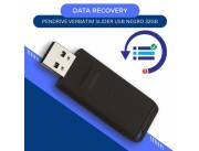 DATA RECOVERY PENDRIVE 32 GB 98697 VERBATIM SLIDER USB NEGRO