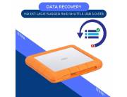 DATA RECOVERY HD EXT LACIE 8TB RUGGED RAID SHUTTLE USB 3.0