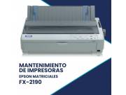 MANTENIMIENTO DE IMPRESORA EPSON FX-2190
