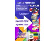 TARJETAS PERSONALES FULL COLOR PROMO