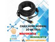 CABLE HDMI NORMAL 20 METROS