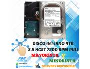 DISCO INTERNO 3.5 HGST 4TB 7200 RPM PULL