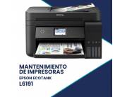 MANTENIMIENTO DE IMPRESORA EPSON L 6191 MULTIFUNCION/FAX/WIR/RED