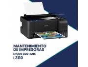 MANTENIMIENTO DE IMPRESORA EPSON L3110 ECO TANK IMP/COP/SCA/BIVOLT