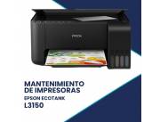 MANTENIMIENTO DE IMPRESORA EPSON L3150 ECO TANK IMP/COP/SCA/USB/WIFI/IPV6/BIVOLT CAB/U