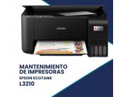 MANTENIMIENTO DE IMPRESORA EPSON L3210 ECO TANK IMP/COP/SCA/USB/BIVOLT CAB/USB