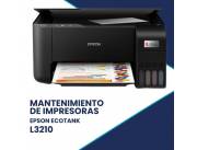MANTENIMIENTO DE IMPRESORA EPSON L3210 MULTIFUNCION