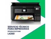 SERVICIO TÉCNICO PARA IMPRESORAS EPSON L4260 ECO TANK IMP/COP/SCA/USB/WIFI/220V CAB/US