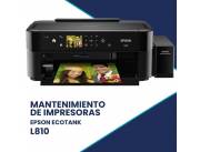 MANTENIMIENTO DE IMPRESORA EPSON L810 FOTOGRAFICA/CD