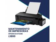 MANTENIMIENTO DE IMPRESORA EPSON L1800 ECO TANK A3/A3+/BIVOLT