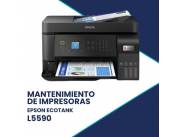 MANTENIMIENTO DE IMPRESORA EPSON L5590 ECO TANK IMP/COP/SCA/FAX/ADF/USB/WIFI/RED/BIVOL