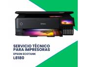 SERVICIO TÉCNICO PARA IMPRESORAS EPSON L8180 ECO TANK IMP/COP/SCA/USB/WIFI/RED 220V A3