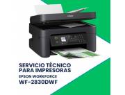 SERVICIO TÉCNICO PARA IMPRESORAS EPSON WORKFORCE WF-2830DWF WIFI I/S/C FAX