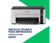 SERVICIO TÉCNICO PARA IMPRESORAS EPSON M1120 ECO TANK IMP/USB/WIFI/IPV6/BIVOLT