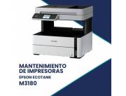 MANTENIMIENTO DE IMPRESORA EPSON M3180 ECO TANK IMP/COP/SCA/USB/WIFI/RED/BIVOLT CAB/US