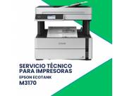 SERVICIO TÉCNICO PARA IMPRESORAS EPSON M3170 ECO TANK IMP/COP/SCAN/FAX/ADF/USB/RED/WIF