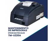 MANTENIMIENTO DE IMPRESORA EPSON TM-U220 A USB