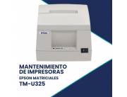 MANTENIMIENTO DE IMPRESORA EPSON TM-U325 D USB
