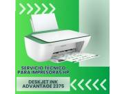 SERVICIO TÉCNICO PARA IMPRESORAS HP DJ 2375 ADVANTAGE IMP/COP/SCA/USB/BIVOLT