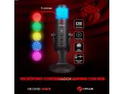 Micrófono condensador con RGB
