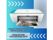 MANTENIMIENTO DE IMPRESORA HP DJ 2675 IMP/COP/SCA/WIFI/BIVOLT