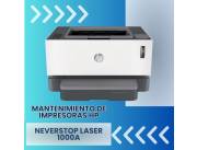 MANTENIMIENTO DE IMPRESORA HP LASER 1000A NEVERSTOP SF