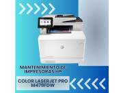 MANTENIMIENTO DE IMPRESORA HP LASER M479FDW MFP PRO COLOR MULT