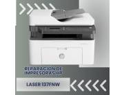 REPARACIÓN DE IMPRESORAS HP LASER 137FNW MULTIFUNCION