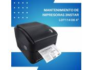 MANTENIMIENTO DE IMPRESORA 3NSTAR ETIQUETA 4'' LDT114 TERMI DIREC USB/RJ-45