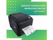 SERVICIO TÉCNICO PARA IMPRESORAS 3NSTAR ETIQUETA 4" LDT114 TERMI DIREC USB/RED