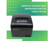 SERVICIO TÉCNICO PARA IMPRESORAS 3NSTAR TERMI RECIBOS 3'' RPT006 USB/RED