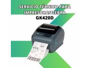 SERVICIO TÉCNICO PARA IMPRESORAS ZEBRA ETIQUETA 4'' GK420D