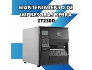 MANTENIMIENTO DE IMPRESORA ZEBRA ZT230D USB/SERIAL