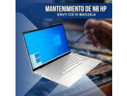 MANTENIMIENTO DE NOTEBOOK HP ENVY CI5 13-BA1123LA