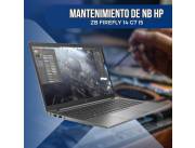 MANTENIMIENTO DE NOTEBOOK HP ZB FIREFLY 14 G7 I5