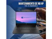 MANTENIMIENTO DE NOTEBOOK HP CEL 14-DQ0526LA