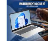 MANTENIMIENTO DE NOTEBOOK HP I3 15-FD0002LA