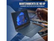 MANTENIMIENTO DE NOTEBOOK HP GAMER VICTUS I5 15-FA0008LA