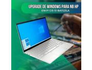 UPGRADE DE WINDOWS PARA NOTEBOOK HP ENVY CI5 13-BA1123LA