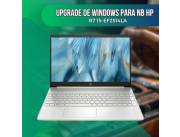 UPGRADE DE WINDOWS PARA NOTEBOOK HP R7 15-EF2514LA