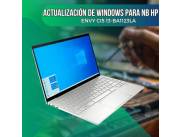 ACTUALIZACIÓN DE WINDOWS PARA NOTEBOOK HP ENVY CI5 13-BA1123LA