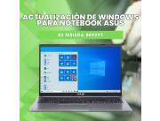 ACTUALIZACIÓN DE WINDOWS PARA NOTEBOOK ASUS R3 M515DA-BR929T