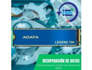 RECUPERACIÓN DE DATOS HDD SSD 256GB ADATA LEGEND 700 PCIe NVME