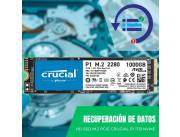 RECUPERACIÓN DE DATOS HD SSD M.2 PCIE 1TB CRUCIAL P1 2280 3D NVME CT1000P1SSD8 2000/1700