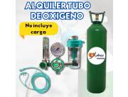 Alquileres de tubos de oxigeno equipo completo no incluye carga