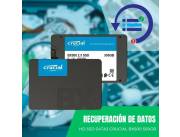 RECUPERACIÓN DE DATOS HDD SSD 500GB BX500 CRUCIAL