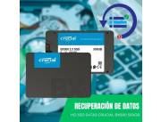 RECUPERACIÓN DE DATOS HDD SSD 500GB CRUCIAL BX500 2.5*