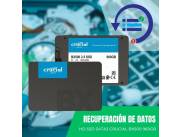 RECUPERACIÓN DE DATOS HDD SSD 960GB CRUCIAL