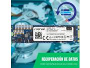 RECUPERACIÓN DE DATOS HDD SSD 525GB CRUCIAL M.2