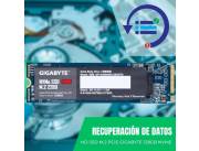 RECUPERACIÓN DE DATOS HD SSD M.2 PCIE 128GB GIGABYTE NVME GP-GSM2NE3128GNTD 1550/550